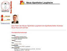 Tablet Screenshot of neue.apotheke-buck.de